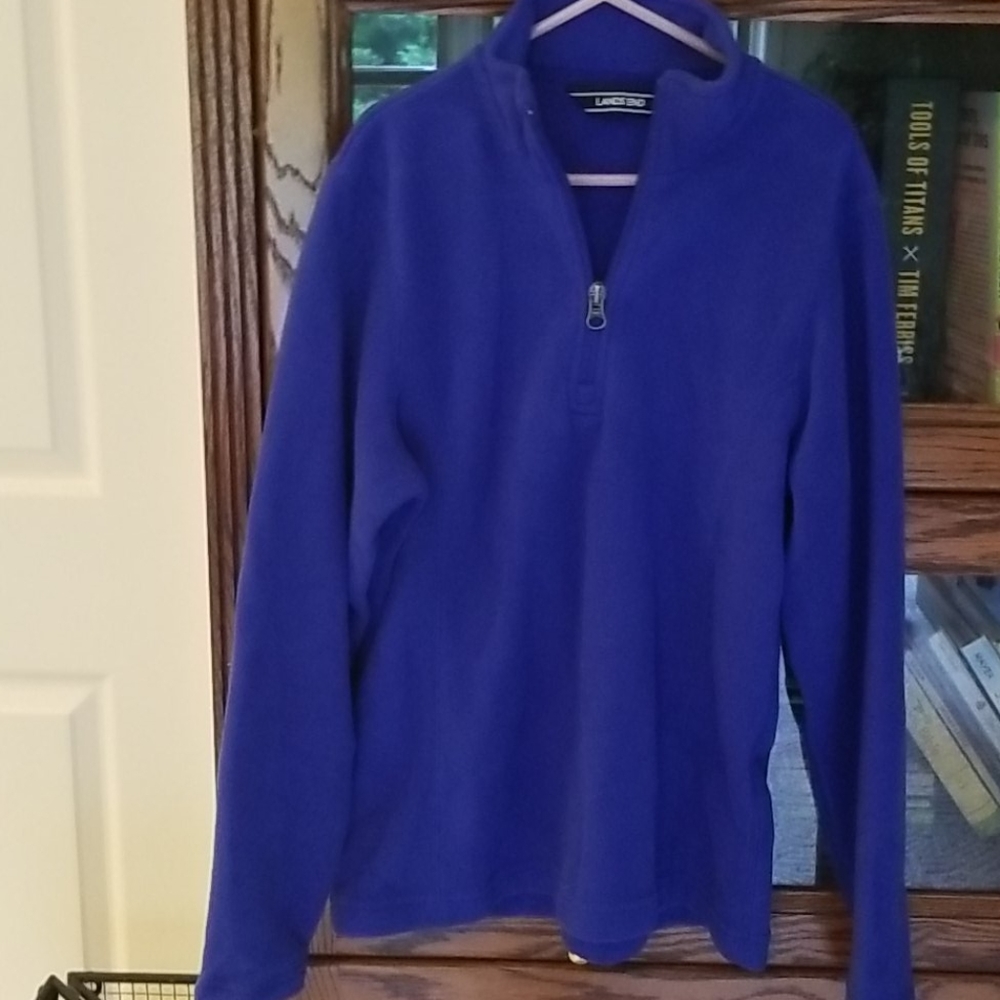 Lands End kids zipper, fleece pullover